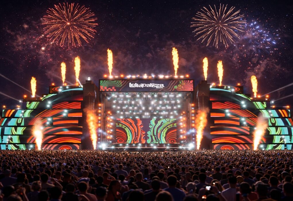 Lollapalooza Brasil 2026 apresenta nova cenografia no Palco Perry’s e line-up com grandes nomes da música eletrônica