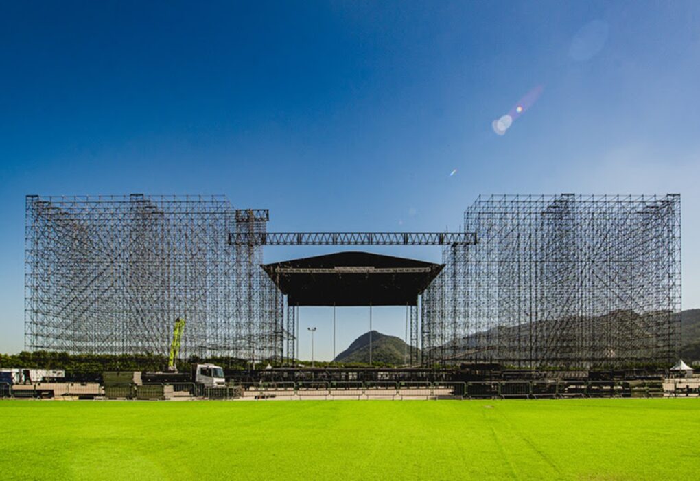 Cidade do Rock ganha forma e revela a grandiosidade da operação para o Rock in Rio 2026