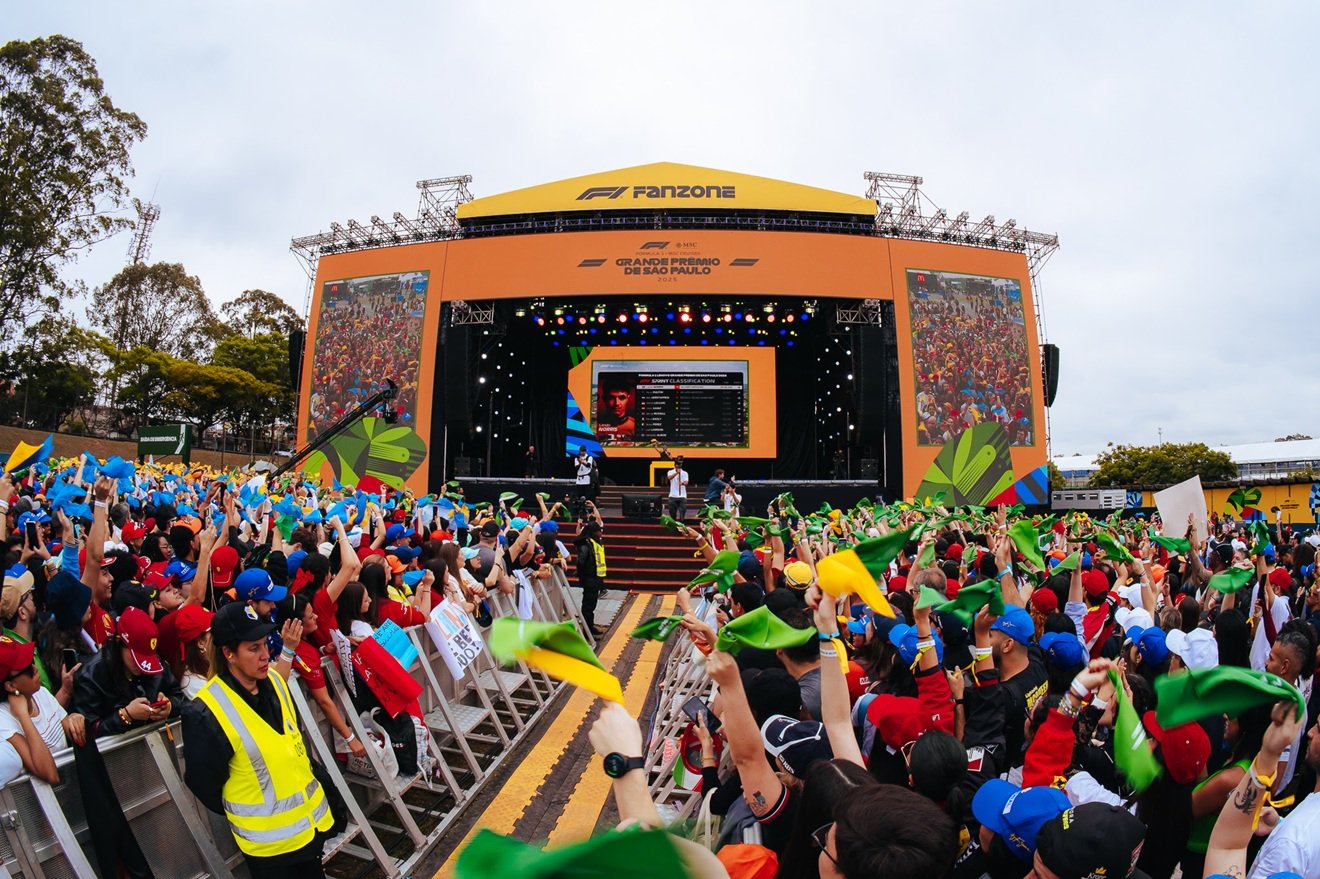 F1 Fanzone 2026 reúne João Gomes, Paralamas e experiências de Fórmula 1 em São Paulo